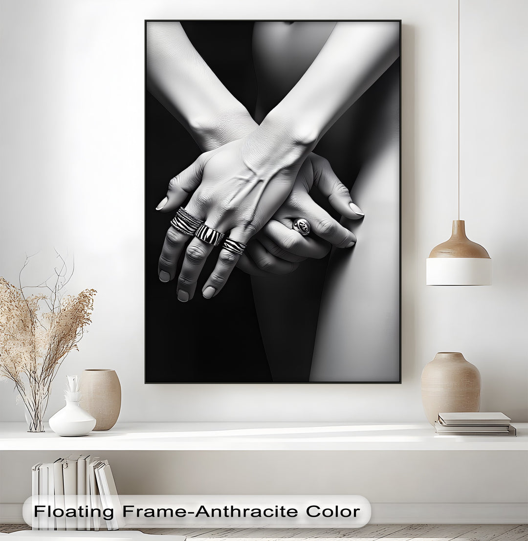 Silent Touch – Erotic Canvas Print