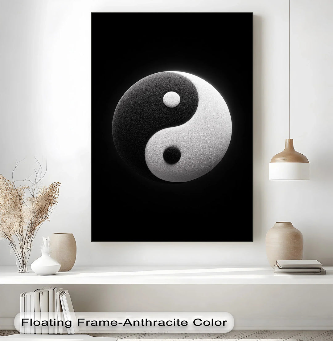 Balance Within – Yin Yang Symbol Inspirational Canvas Print