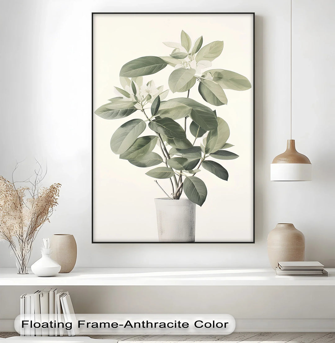 Tranquil Magnolia in Vase – Soft Botanical Canvas Print - MyPhotoStation