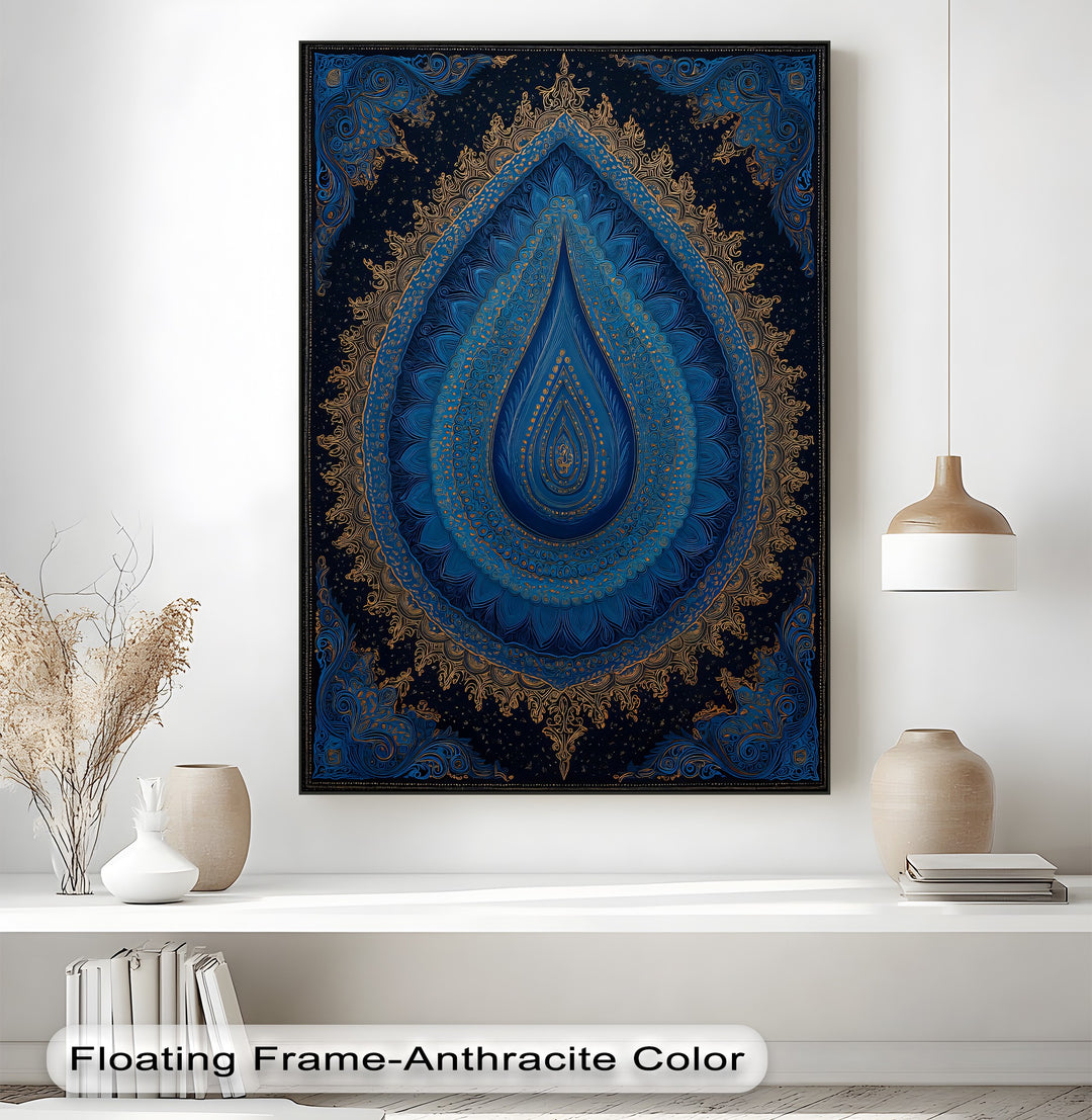 Celestial Elegance – Persian Mandala Canvas Print