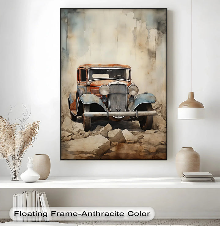 Vintage Rusty Car – Car Canvas Print - MyPhotoStation