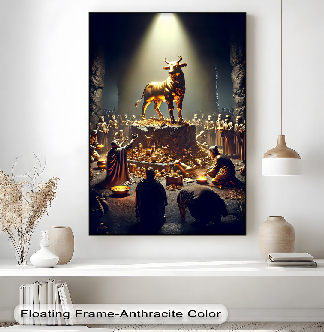 The Golden Calf – Biblical Canvas Wall Art