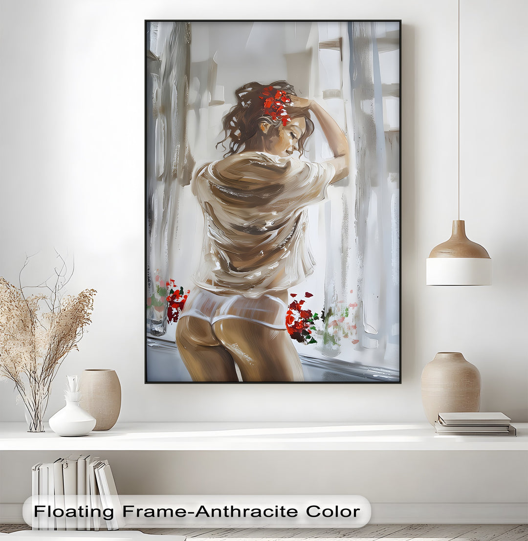 Blush of Morning Desire – Erotic Canvas Print