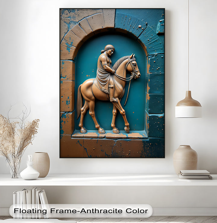 Equestrian Legacy – Ancient Relief Canvas Print