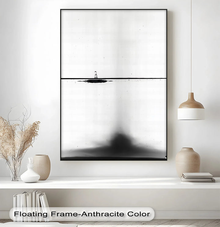 Equilibrium Drop – Minimalist Water Ripple Canvas Prints - MyPhotoStation