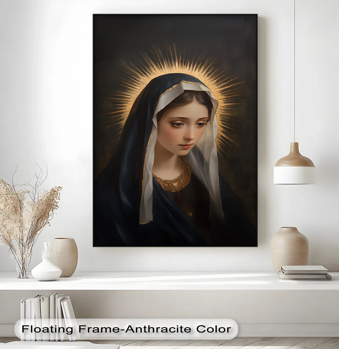 Holy Light – Virgin Mary Canvas Wall Art - MyPhotoStation