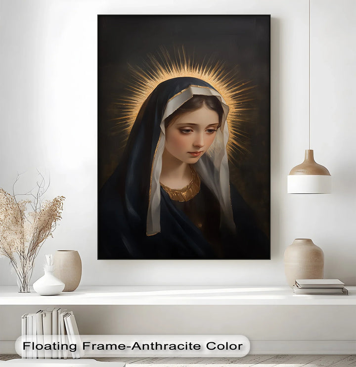 Holy Light – Virgin Mary Canvas Wall Art - MyPhotoStation