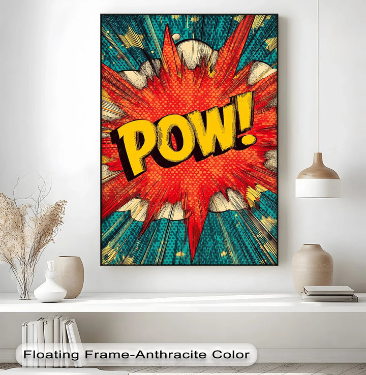 Bold action word canvas print for fun interiors