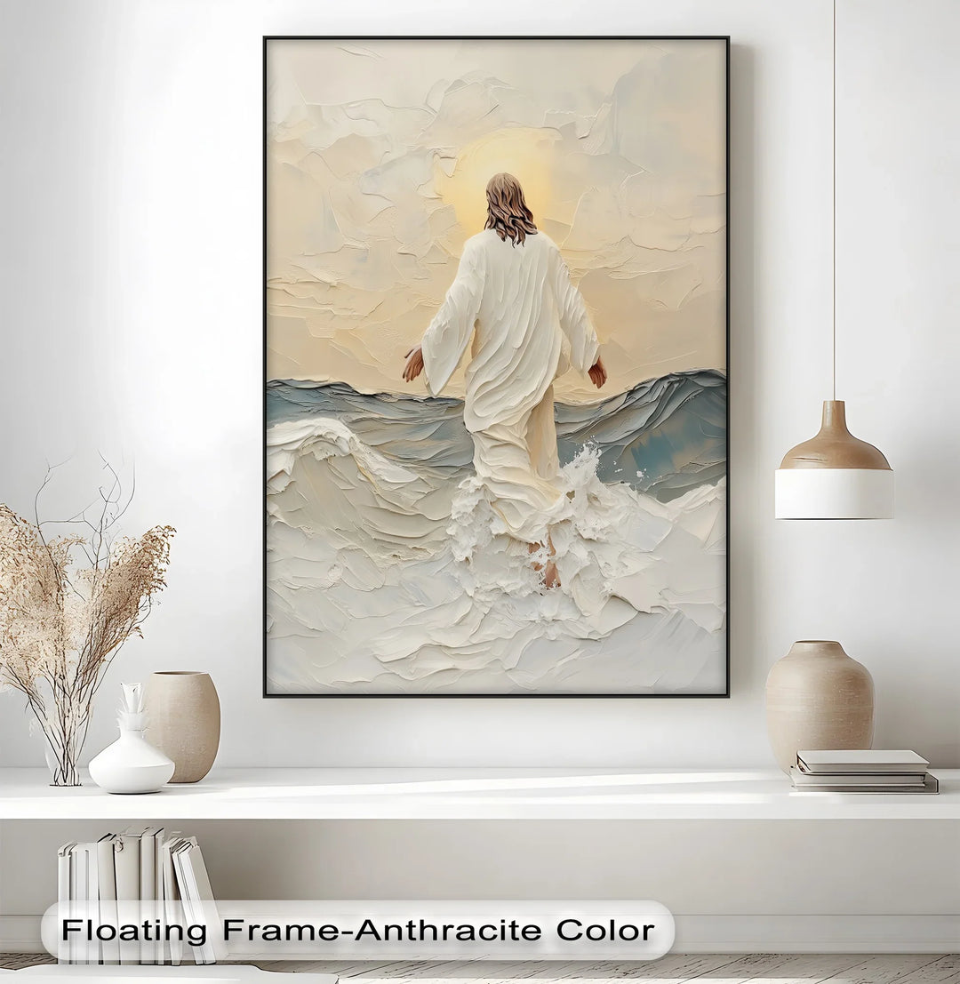 Walking on Water – Inspirational Christian Canvas Print - MyPhotoStation