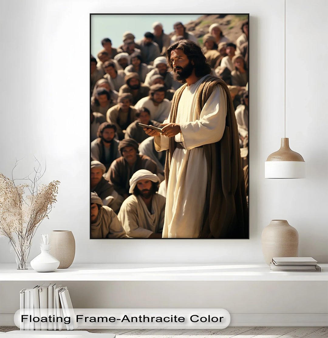 The Teacher’s Voice – Jesus Preaching to the Multitude Canvas Prints - MyPhotoStation