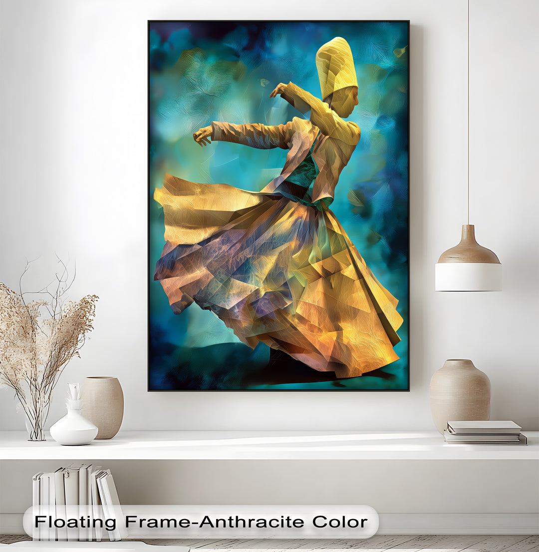 Whirling Grace – Dervish Spiritual Dance Canvas Print