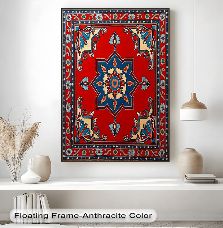 Royal Blossom Embrace – Persian Canvas Print