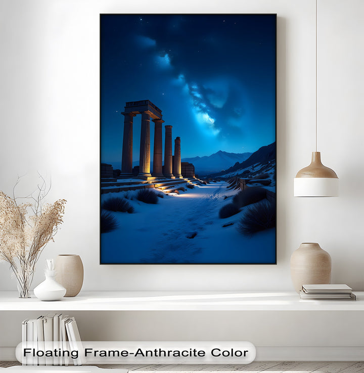 Eternal Starlight – Ancient Ruins Canvas Print