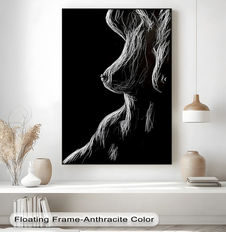 Midnight Contours – Erotic Canvas Print