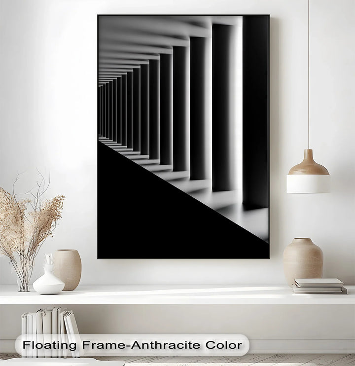 Eternal Symmetry – Monochrome Columns Canvas Prints - MyPhotoStation