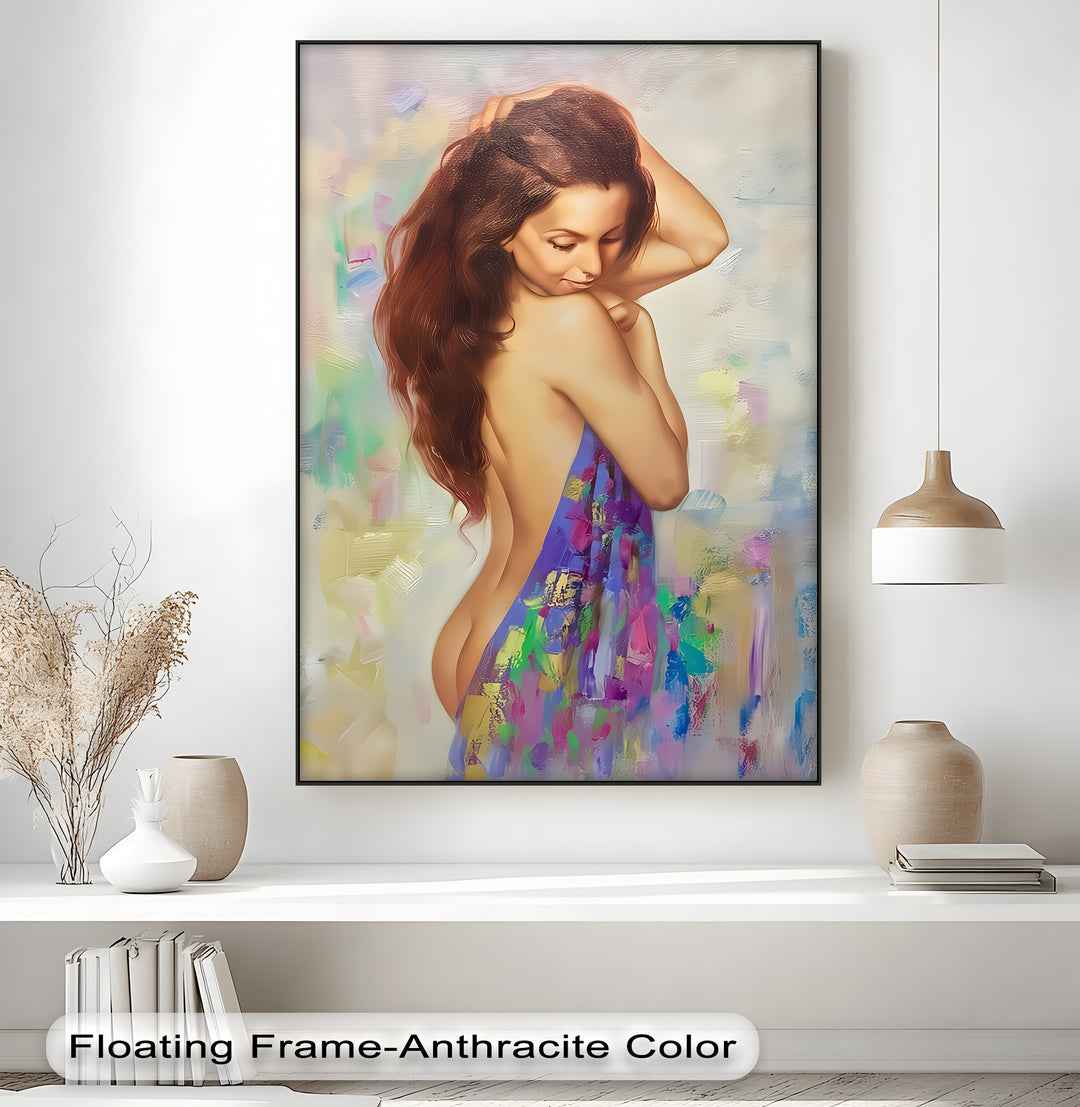 Sensual Elegance Erotic Canvas Wall Art – Vertical Wall Art