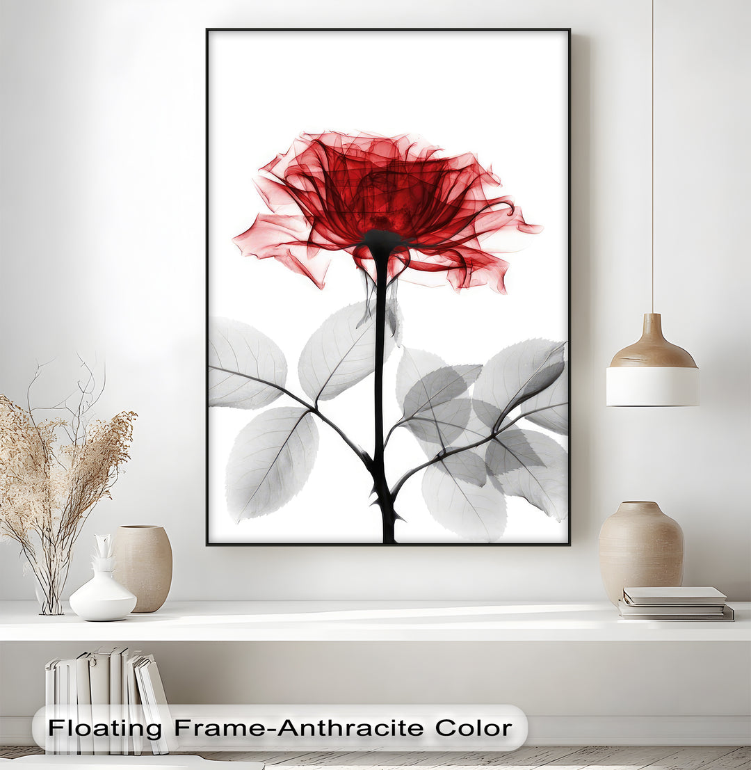 Winterliche Ruhe – Japanische Frau im blauen Kimono, Leinwanddruck | Gerahmtes Kunstwerk