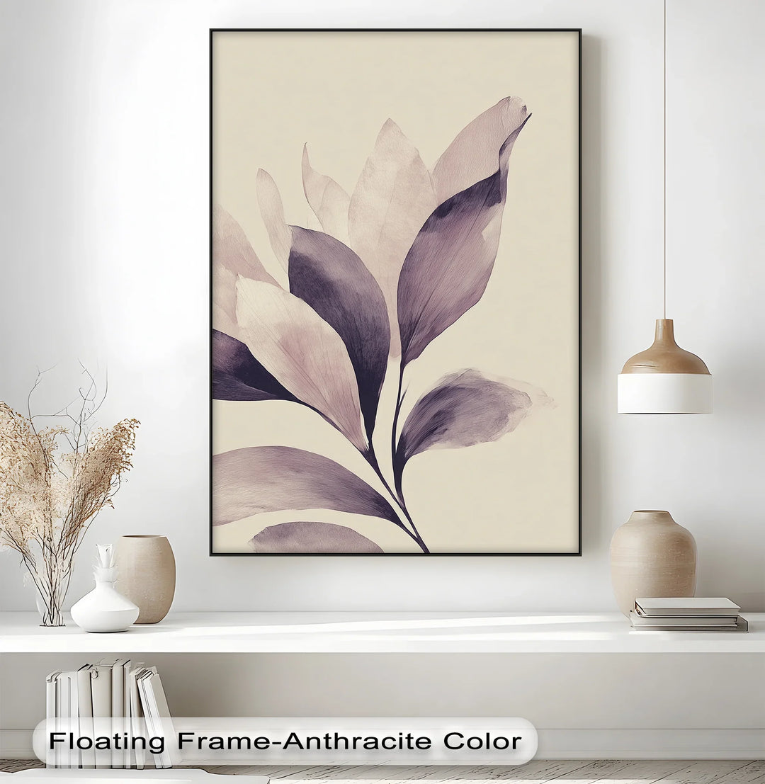 Whispering Petals – Soft Mauve Botanical Canvas Print - MyPhotoStation