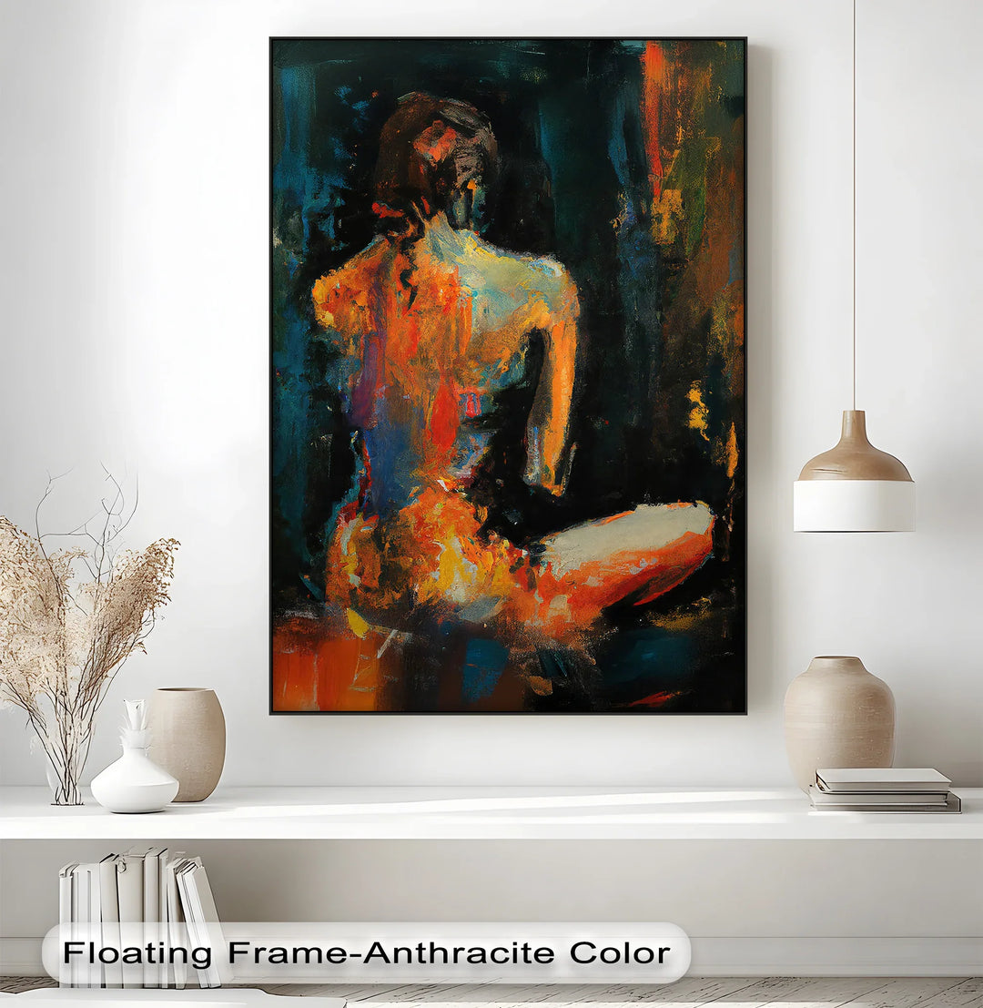Mystique in Shadows – Abstract Female Nude Canvas Print - MyPhotoStation