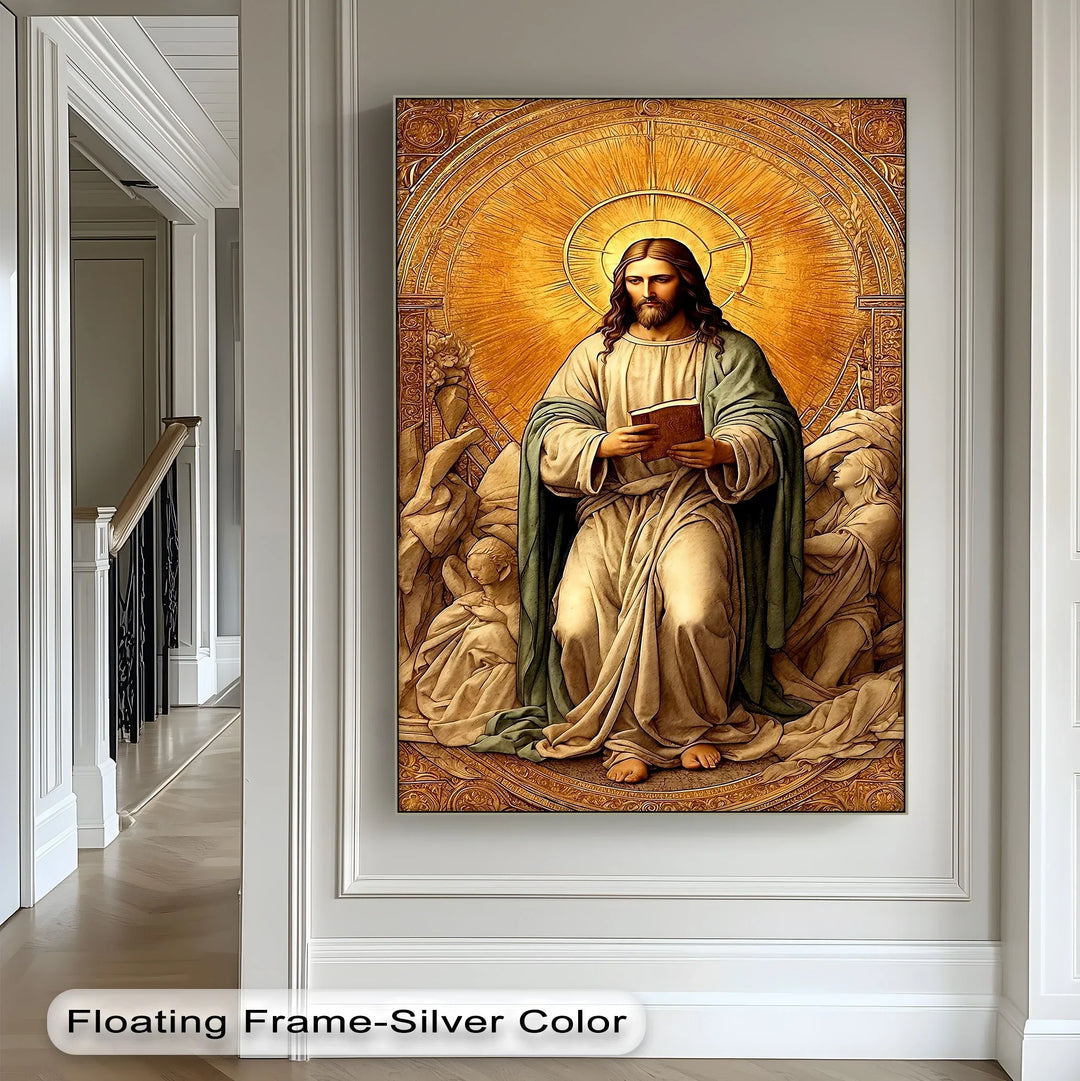 Christ in Radiant Light – Sacred Religious Canvas Print - MyPhotoStation