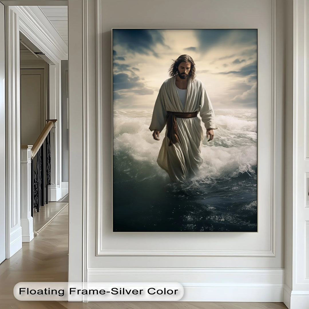 Faith on the Waves – Jesus Walking on Water Canvas Prints - MyPhotoStation