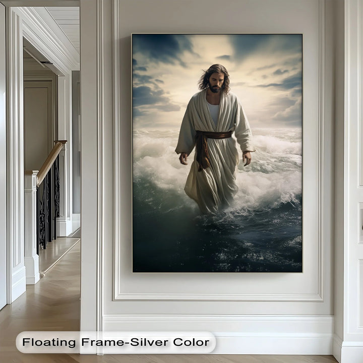 Faith on the Waves – Jesus Walking on Water Canvas Prints - MyPhotoStation