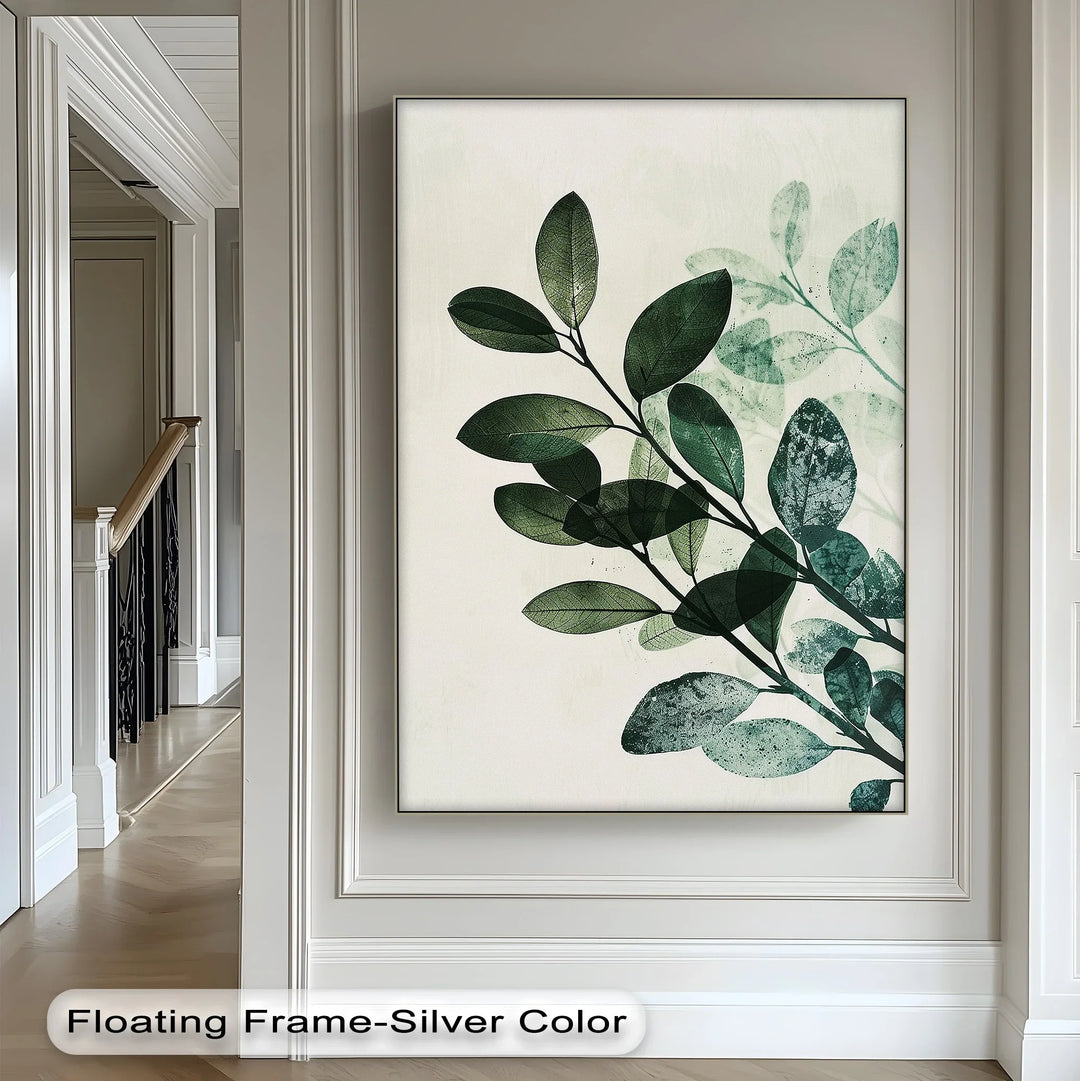 Olive Leaf Botanical Art – Tranquil Green Canvas Print - MyPhotoStation