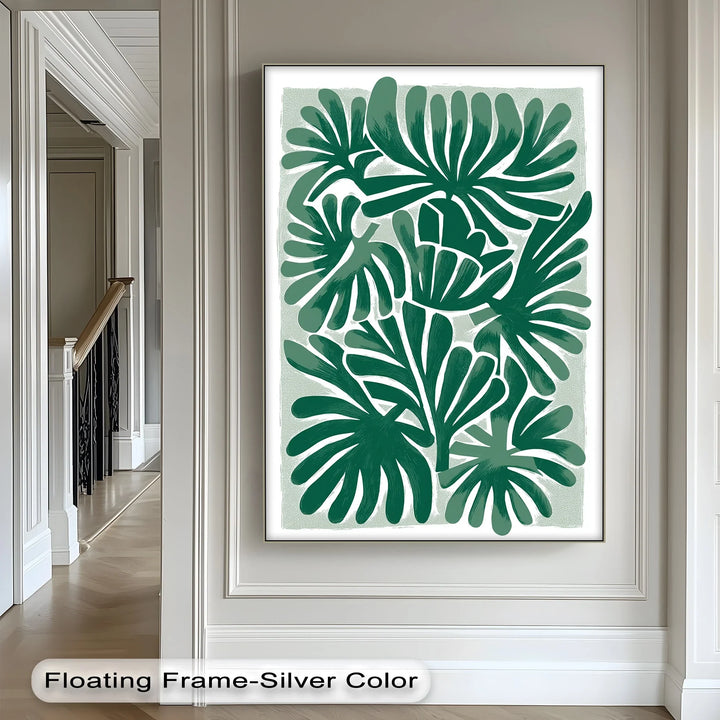 Tropical Frond Symphony – Bold Green Botanical Canvas Print - MyPhotoStation