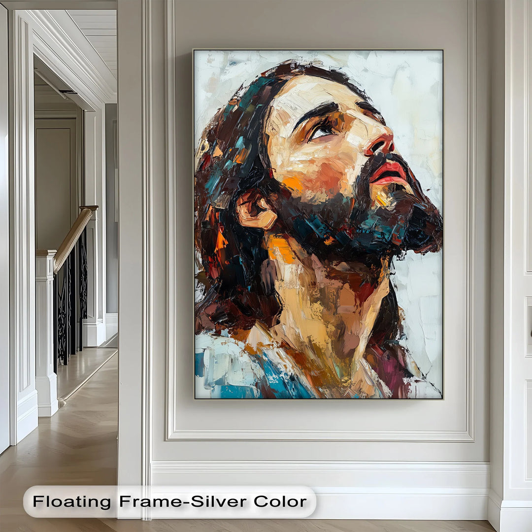 Heavenward Glance – Jesus Portrait Canvas Prints - MyPhotoStation