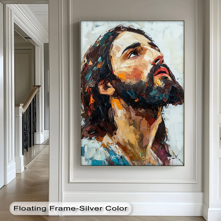 Heavenward Glance – Jesus Portrait Canvas Prints - MyPhotoStation
