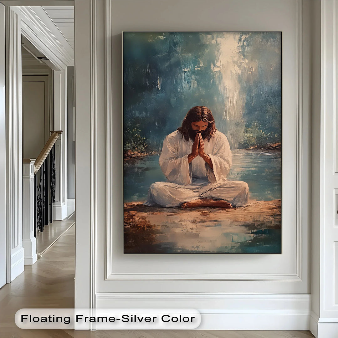 Peaceful Prayer – Jesus in Meditation Canvas Prints - MyPhotoStation