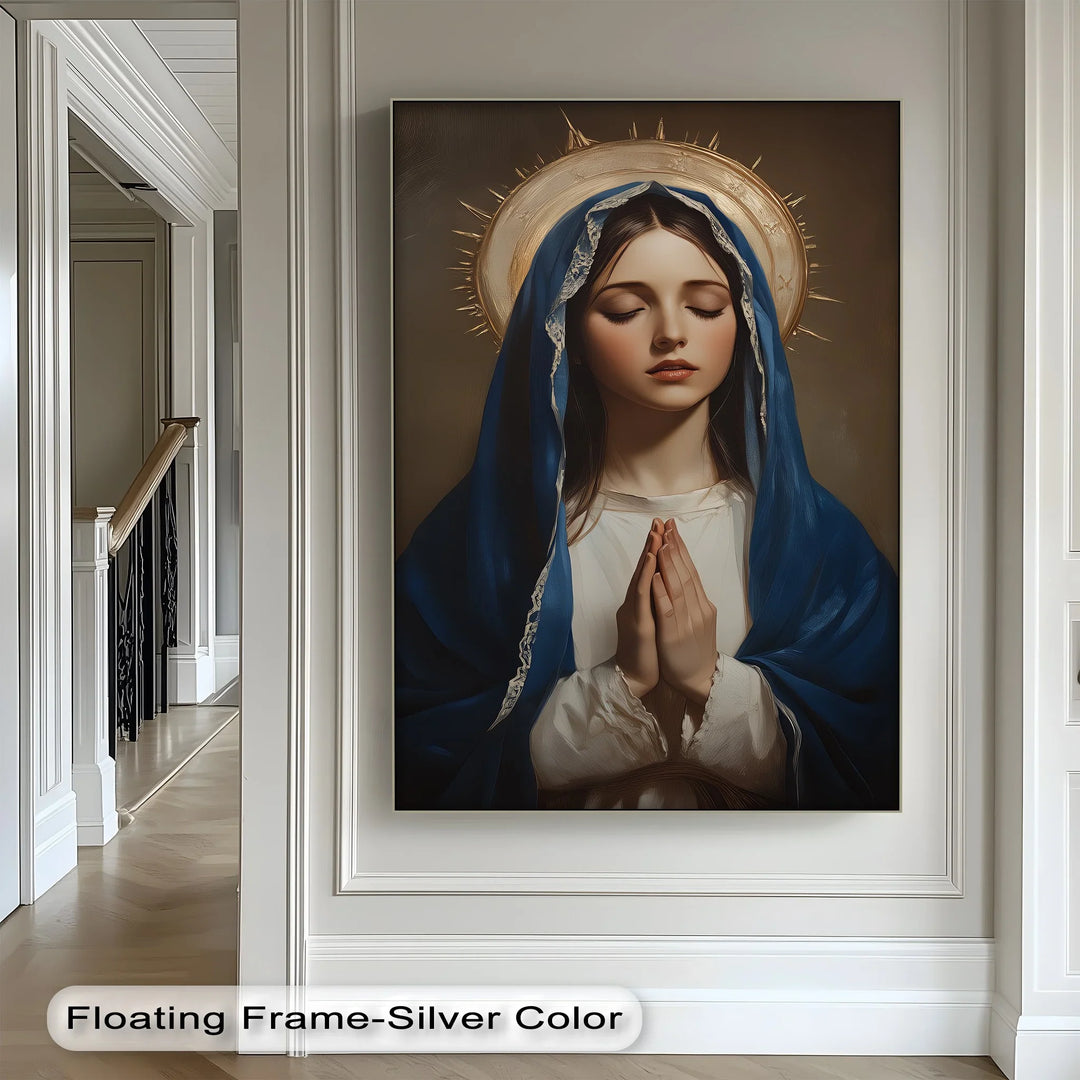 Hail Mary – Elegant Virgin Mary Canvas Wall Art - MyPhotoStation