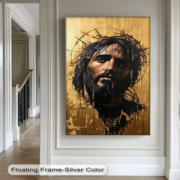 Crown of Thorns – Abstract Jesus Canvas Wall Art - MyPhotoStation
