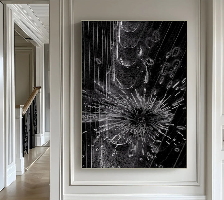 Dark Pulse – Abstract Energy Burst Canvas Prints - MyPhotoStation