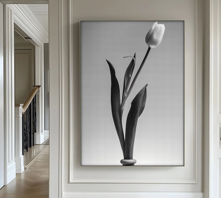 Tall Elegance – Single Tulip Minimalist Canvas Prints - MyPhotoStation