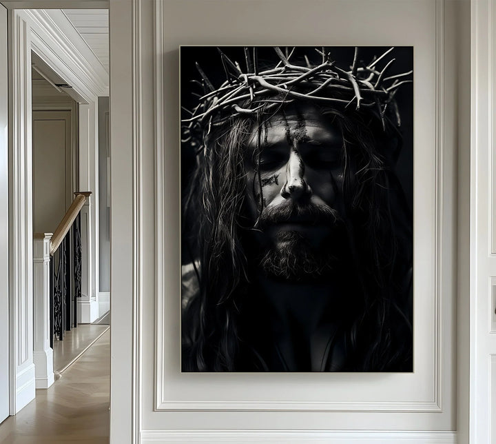 Silent Redemption – Jesus with Crown of Thorns Canvas Prints - MyPhotoStation