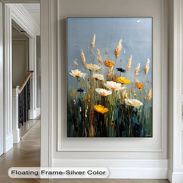 Golden Meadow Blooms – Wildflower Canvas Wall Art - MyPhotoStation