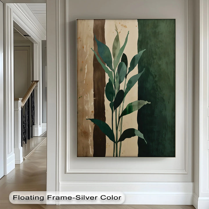 Earth Tones Foliage – Leaf Silhouette Canvas Print - MyPhotoStation
