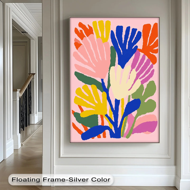 Modern Fauvist Floral Composition – Colorful Abstract Canvas Print - MyPhotoStation