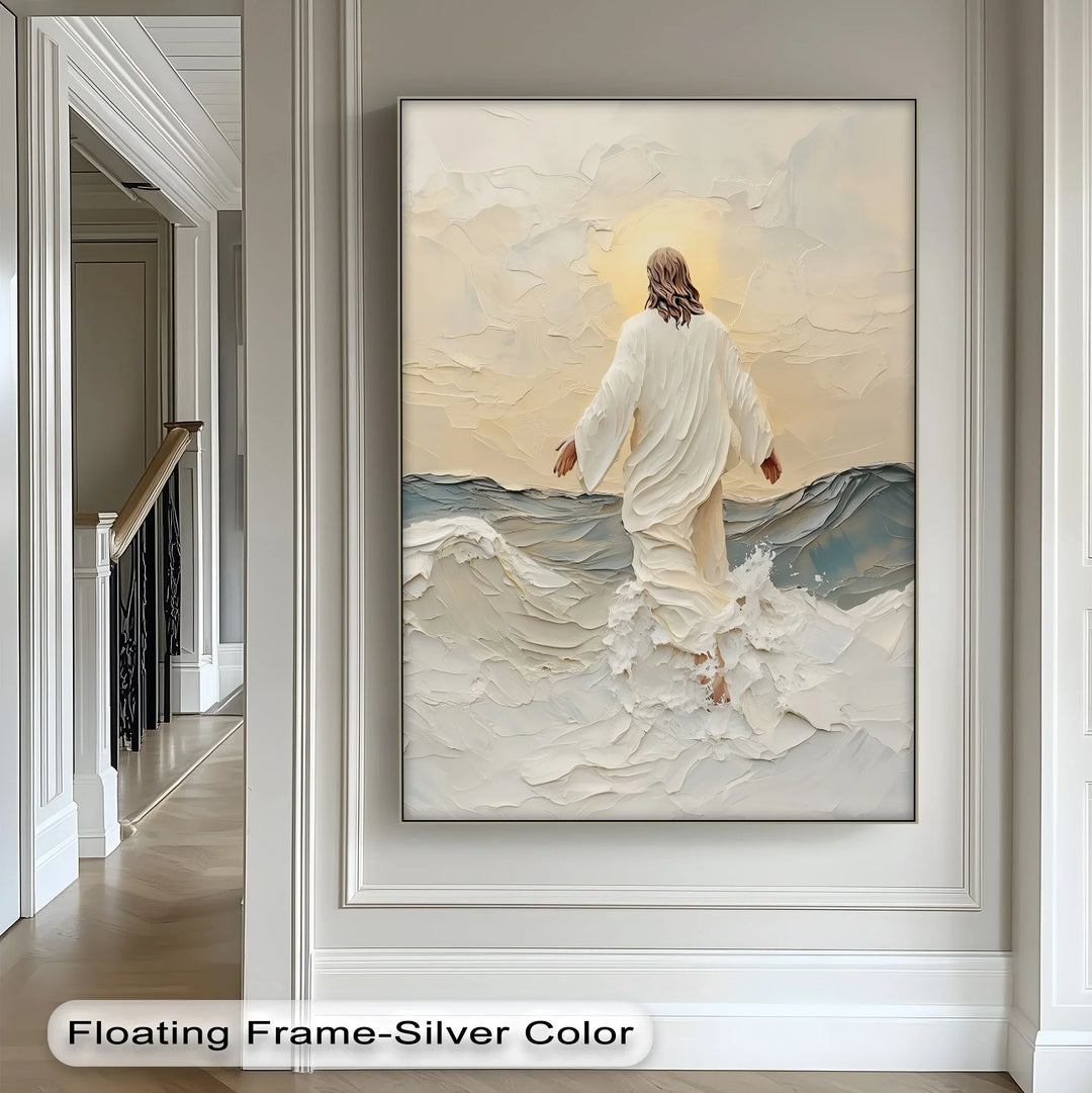 Walking on Water – Inspirational Christian Canvas Print - MyPhotoStation