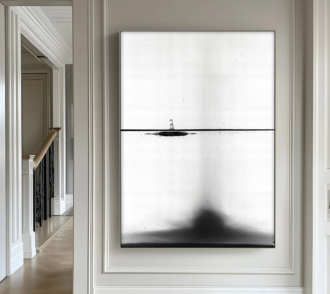 Equilibrium Drop – Minimalist Water Ripple Canvas Prints - MyPhotoStation