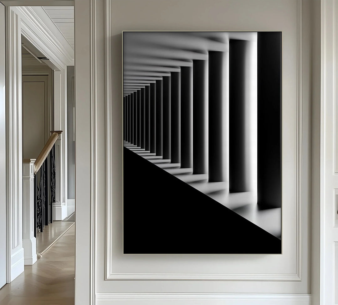 Eternal Symmetry – Monochrome Columns Canvas Prints - MyPhotoStation