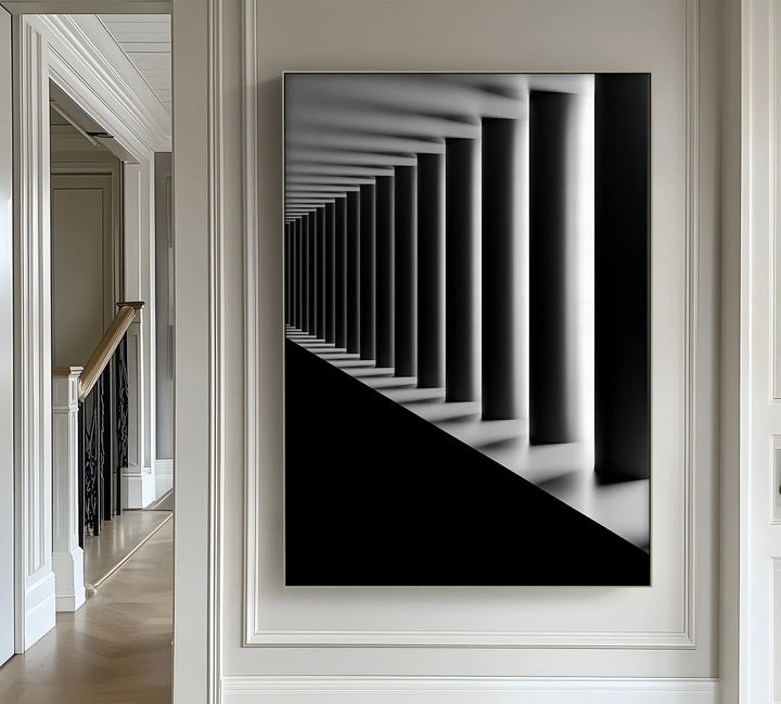 Eternal Symmetry – Monochrome Columns Canvas Prints - MyPhotoStation
