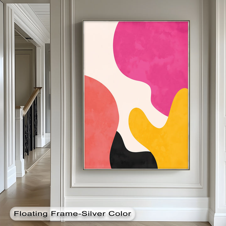 Mellow Shapes – Colorful Organic Forms Abstract Canvas Print