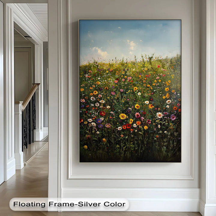 Blooming Meadow – Colorful Wildflower Field Canvas Print - MyPhotoStation
