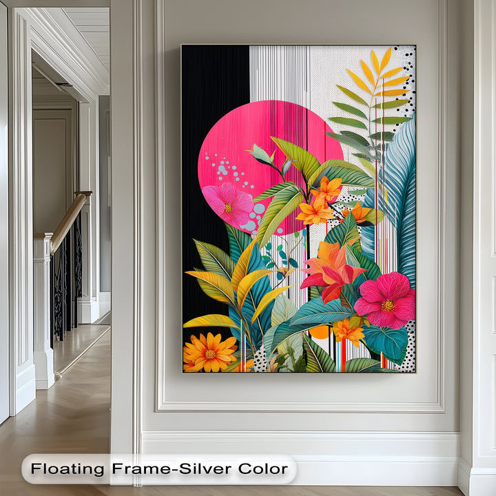 Tropic Pop – Bold Botanical Canvas Print