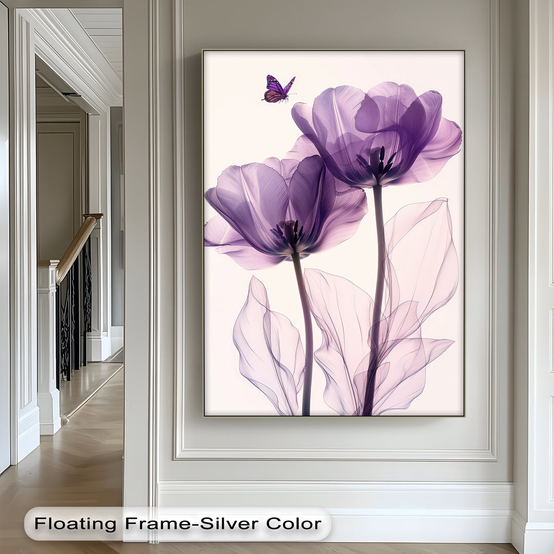 Winterliche Ruhe – Japanische Frau im blauen Kimono, Leinwanddruck | Gerahmtes Kunstwerk