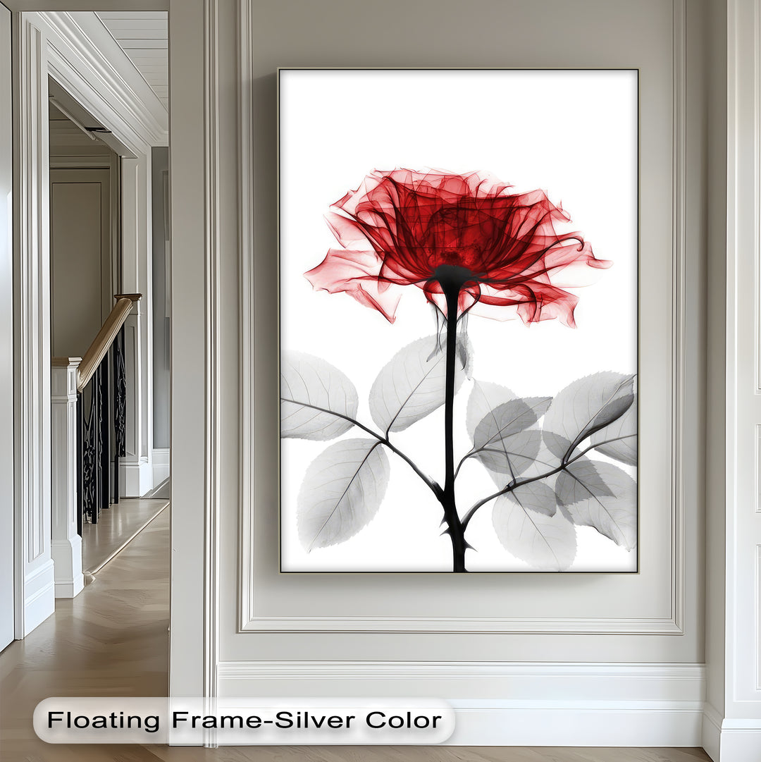 Winterliche Ruhe – Japanische Frau im blauen Kimono, Leinwanddruck | Gerahmtes Kunstwerk