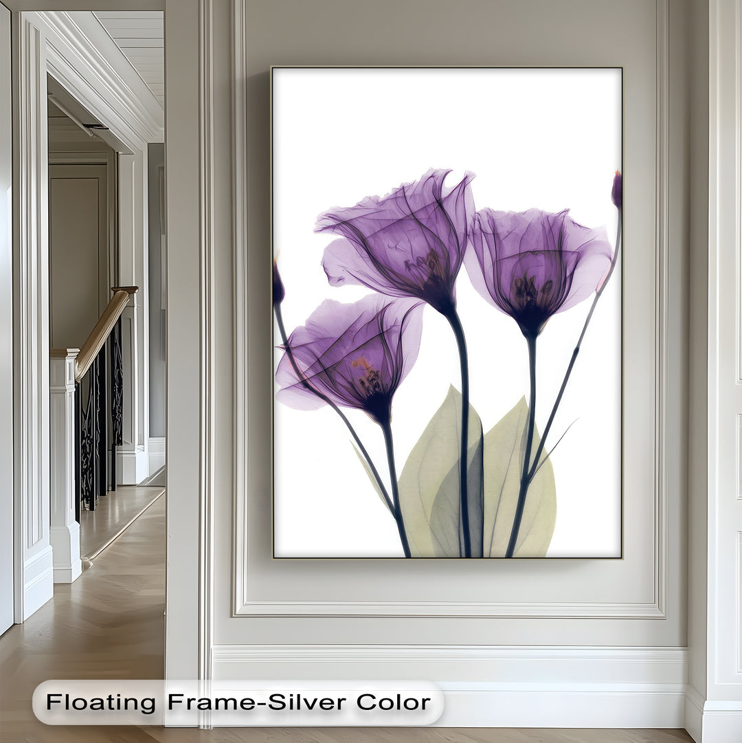 Winterliche Ruhe – Japanische Frau im blauen Kimono, Leinwanddruck | Gerahmtes Kunstwerk