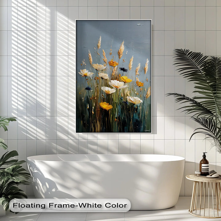 Golden Meadow Blooms – Wildflower Canvas Wall Art - MyPhotoStation